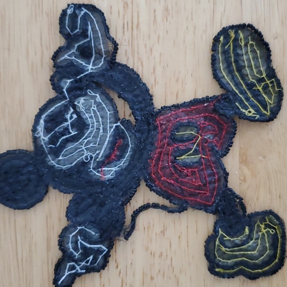 Vintage BLINGED Out Mickey Aplacae - Picture 3 of 4